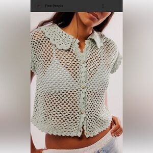 Free People Crochet Top